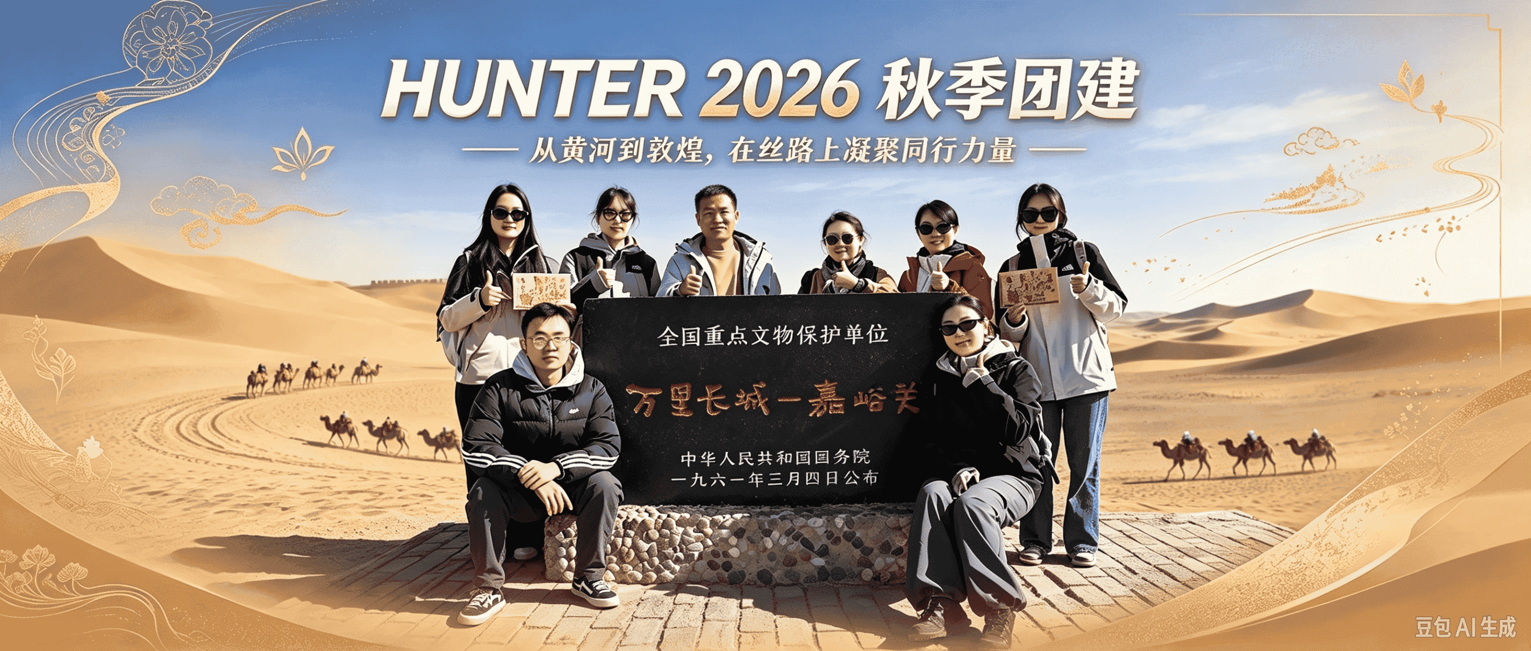 हंटर 2026 秋季团建｜从黄河到敦煌,在丝路上凝聚同行力量